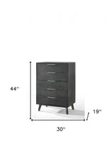 Load image into Gallery viewer, Solid Wood Five Drawer Chest - Gray Wash