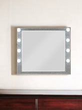 Load image into Gallery viewer, 36" Square Framed Mounted Dresser Mirror - Pearl Silver