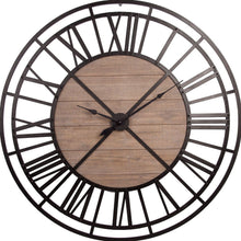 Load image into Gallery viewer, Skeleton Circle Wall Clock - Black / Brown
