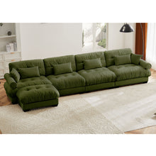 Load image into Gallery viewer, Super Comfort Oversized Modular Sectional Sofa With Movable Ottoman