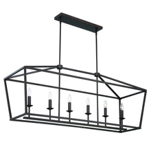 Load image into Gallery viewer, Candle Style Six Light Metal Dimmable Chandelier - Bronze