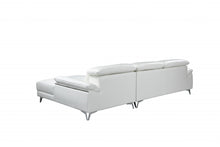 Load image into Gallery viewer, Italian Leather L Shaped Two Piece Sofa Chaise Sectional - White