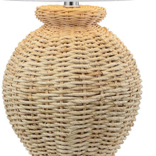 Load image into Gallery viewer, Round Table Lamps LED With Empire Shades (Set of 2) - Brown