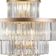 Load image into Gallery viewer, Multi Light Metal Chandelier With Shades - Gold