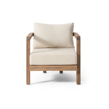 Load image into Gallery viewer, Outdoor Acacia Wood Patio Club Chair, Waterproof Thick Cushion, Deep Seating