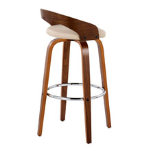 Load image into Gallery viewer, Grotto - Contemporary Fixed Height Barstool With Swivel With Round Footrest (Set of 2)