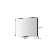 Load image into Gallery viewer, Aluminum Round Lighted Framed Bathroom Vanity Mirror (723478) - Black