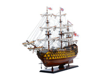 Load image into Gallery viewer, Hand Painted Model Boat (624637) - Light Brown / Yellow