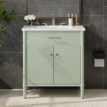 Load image into Gallery viewer, Bathroom Vanity With Sink, Soft Close Doors And Adjustable Shelf