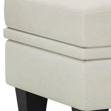 Load image into Gallery viewer, Chenille Storage Ottoman (714402) - Beige / Black