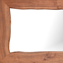 Load image into Gallery viewer, 24" Solid Wood Freestanding And Wall Mount Accent Mirror - Brown