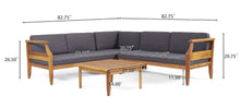 Load image into Gallery viewer, Aston - 4 Piece Sofa Set - Dark Gray