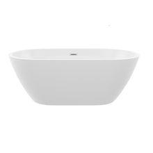 Load image into Gallery viewer, Elegant Oval Freestanding Bathtub, Overflow & Pop Up Drain