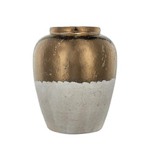 Load image into Gallery viewer, Block Round Jug Vase - Antiqued Bronze / Light Gray