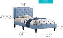 Load image into Gallery viewer, Button Tufted Bed Charming For Cozy Spaces