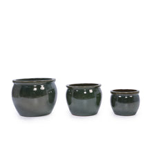 Load image into Gallery viewer, 3 Pieces Ceramic Flowerpot, Planter For Patio, Garden Or Windowsills