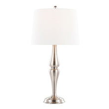 Load image into Gallery viewer, Sawyer - Contemporary Table Lamp (Set of 2) - Nickel / White