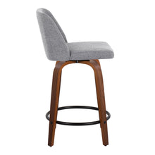 Load image into Gallery viewer, Toriano - Mid Century Modern, Fixed Height Counter Stool & Swivel And Round Footrest (Set of 2)