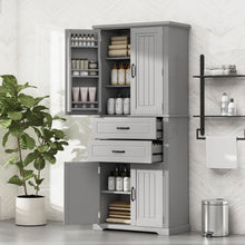 Load image into Gallery viewer, Multi Functional Storage Cabinet With Adjustable Shelves, 2 Drawers, Door Shelves