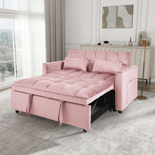 Load image into Gallery viewer, 3 In 1 Pull Out Couch Convertible Sofa Bed With Reclining Backrest