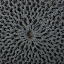 Load image into Gallery viewer, Bordeaux - Knitted Round Pouf, Versatile Ottoman And Floor Cushion