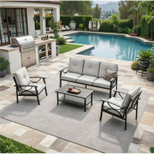Load image into Gallery viewer, Patio Furniture Set With Coffee Table And Cushions For Backyard