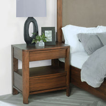 Load image into Gallery viewer, Verona - 2 Drawer Bedside Table With Hidden Storage - Walnut