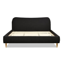 Load image into Gallery viewer, Roman - Curved Headboard Upholstered Platform Bed