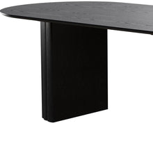 Load image into Gallery viewer, 86'' Wood Double Pedestal Base Oval Dining Table - Black