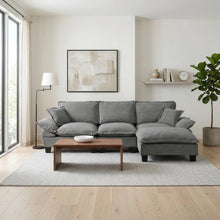 Load image into Gallery viewer, Modular Sectional Sofa With Movable Ottoman & Pillows