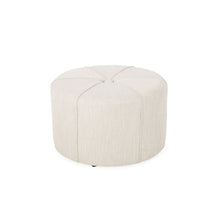 Load image into Gallery viewer, Contemporary Ottoman With Tonal Piping And Button Tuft Design