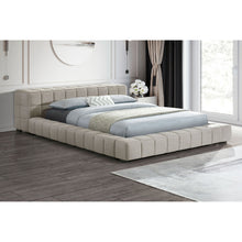 Load image into Gallery viewer, Kinsley - Upholstered Full Platform Bed With Low Profile And Tufted Headboard - Taupe
