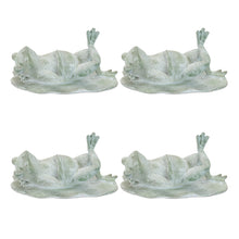 Load image into Gallery viewer, Poly Frog Figurine (Set of 4) - Green
