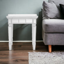 Load image into Gallery viewer, Glass Square End Table - Silver