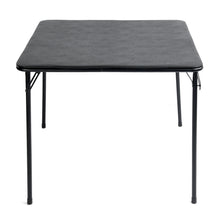 Load image into Gallery viewer, Wood Iron Folding Square Card Table - Black