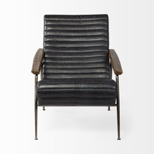 Load image into Gallery viewer, Faux Leather Lounge Chair - Black And Brown