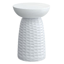 Load image into Gallery viewer, 18" Solid Wood Round End Table - White