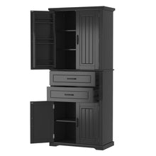 Load image into Gallery viewer, Multi Functional Storage Cabinet With Adjustable Shelves, 2 Drawers, Door Shelves
