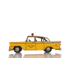 Load image into Gallery viewer, Hand Painted NYC Taxi Tabletop Sculpture - Yellow