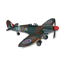 Load image into Gallery viewer, Hand Painted 1940 Spit Fire Model Airplane - Green / Brown