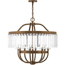 Load image into Gallery viewer, 27" Eight Light Dimmable Chandelier With Shades - Bronze