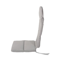 Load image into Gallery viewer, Outdoor Adirondack Chair Cushion With Water Resistant Fabric And Ties - Gray