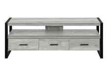 Load image into Gallery viewer, Cabinet Enclosed Storage, TV Stand - Black / Gray