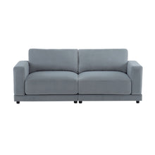 Load image into Gallery viewer, Modern Square Arm Sofa With Soft Fabric Upholstery, Deep Cushions