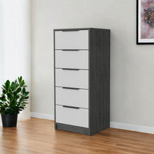 Load image into Gallery viewer, Five Drawer Standard Chest - White / Gray