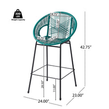 Load image into Gallery viewer, Ferrara - Outdoor Patio Barstool (Set of 2)