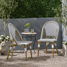 Load image into Gallery viewer, Outdoor Rattan And Aluminum French Bistro Chairs Set