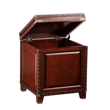 Load image into Gallery viewer, Wood Solid Wood Square End Table Trunk Storage - Brown