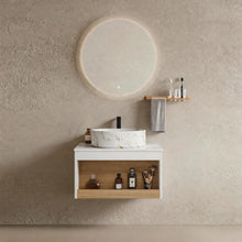 Load image into Gallery viewer, Floating Bathroom Vanity With Vessel Sink