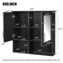 Load image into Gallery viewer, 2 In 1 Wall-Mounted Mirror Cabinet With Adjustable Shelves, Soft-Close Doors, High-Definition Mirror & Storage